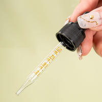 Botella De Agua De Aromaterapia Recargable De Vidrio Ambar Con Escala Y Droso 5ml-100ml Para Repostería Y Viajes - details 2