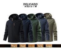Chaqueta De Corrida Para Hombres Impermeable Y a La Viento Con Capucha Ligera Y Transpirable Ropa De Escalada Y Pesca - details 8