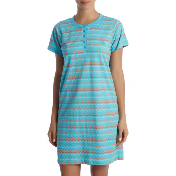 Kisses and Love-Camisón Mujer Verano Manga Corta de Algodón KL45000 - 1