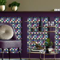 Papel Tapiz De Mosaico Impermeable Autoadhesivo 3D Para Cocina Baño Decoración Del Hogar Adhesivo De Pared PVC Clásico - details 6