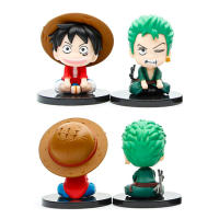 Figura De Acción Anime One Piece Luffy Zoro PVC Kawaii Decoración De Escritorio Para Niños Regalos De Festivales Modelo De Animación Cartoon - details 1