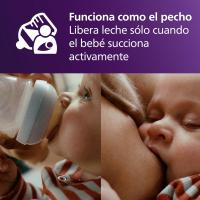 Philips Avent Set Pack 4 Biberones con Sistema AirFree (2 Biberones 125ml + 2 Biberones 260ml), Regalo para Recién Nacidos, Enganche Natural, sin BPA, Reduce los Cólicos, Incluye Chupete Ultra Soft y Escobilla, de 0-12 Meses - details 8