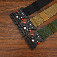 Cinturón Táctico Multifuncional De Lona De Náilon Para Montañismo Al Aire Libre Para Adultos De Género Unisex Con Hebilla De 4cm - details 2
