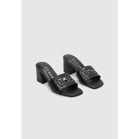 Guess FLJGAS-LEA03 Sandalias De Tacón Mujer Negro - details 1