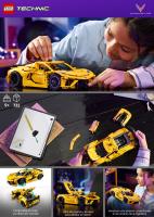 LEGO 42205 Technic Chevrolet Corvette Stingray, Kit de Maqueta de Coche Deportivo de Juguete, Vehículo con Puertas y Capó que se Abren, Decoración Dormitorio, Regalo para Niños y Niñas de 9 Años o Más - details 0