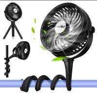 Ventilador portátil, LETIGO Mini ventilador pequeño con 2 trípodes de pie flexibles, ventilador de refrigeración de mano persona - details 5