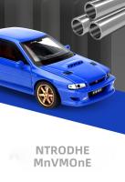 Coche De Deportes Subaru Impreza JKM 1:32 En Miniatura De Aleación Con Sonido Y Luz Vehículo Diecast Metal Juguete Para Niños - details 2