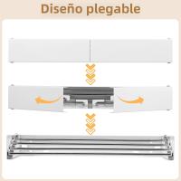 Estante De Secado De Ropa Plegable De Acero Inoxidable Montado En La Pared Ahorrador De Espacio Para Interior Balcones Secado De Toallas - details 2