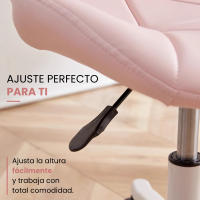 LUTODY - Silla de oficina, Silla escritorio juvenil, Silla Gaming, Silla giratoria 360º, Ergonómica, Asiento de polipiel, Regulable, Estilo nórdico, Para despacho y hogar - details 4
