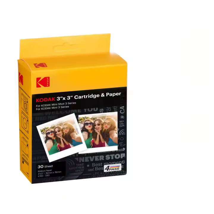 Kodak ICRG330 Cartucho Papel Fotográfico 4PASS para Mini Shot 3 – Original - 1