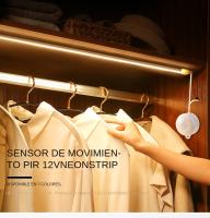 Tira De LED Con Sensor De Movimiento PIR Luz Neón 12V Para DIY Iluminación De Cocina Navidad Decoración De Lámpara Trasera - details 0