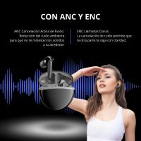 Bsl Auriculares Inalámbricos Bluetooth 5.3 con Cancelación de Ruido ANC y ENC, Hasta 30 Horas de Reproducción Continua - details 0