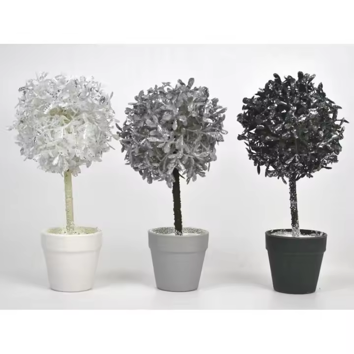 Árbol en Maceta de Navidad Gerimport - Decoración Navideña 14 Cm - 1