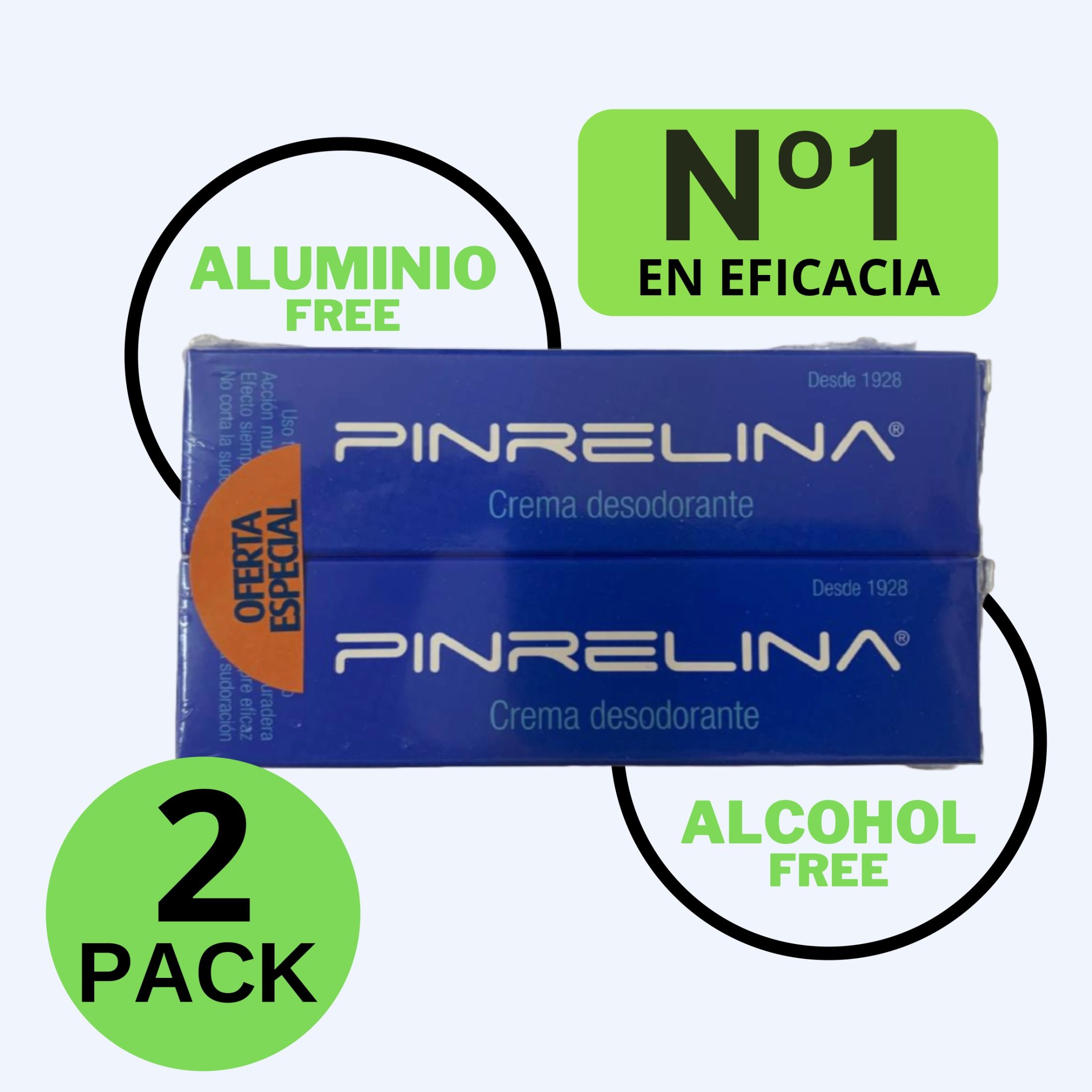 Crema Desodorante Pack Ahorro (2 Unidades) – Tratamiento para Mal Olor de Axilas Pies Ingles y Exceso de Sudoración – Larga Duración y Máxima Eficacia