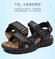 Sandalias De Cuero Genuino De Talla Grande Para Verano 38-46 Zapatos De Playa Al Aire Libre Casual Cómodos Para Clima Caliente Hombre - details 9
