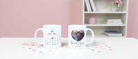 Taza personalizada nombre fecha calendario foto parejas Enna Blues Designs san valentin amor enamorados regalo novio novia - details 0