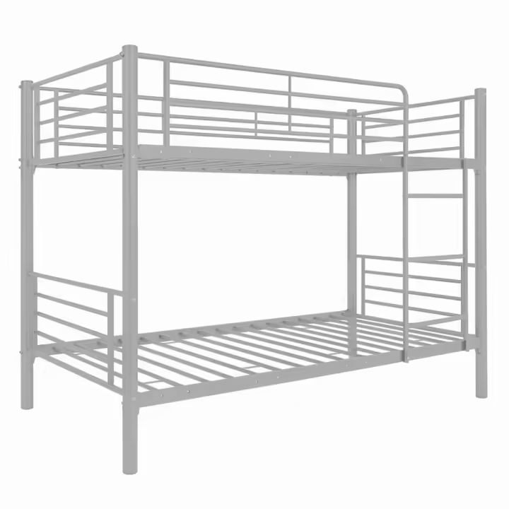 Acomoda Textil – Litera Metálica Doble 200x97x161 cm. Cama Infantil y Juvenil con Escalera Lateral y Barandilla de Seguridad Resistente y Compacta para Dormitorio. (Litera) - 1