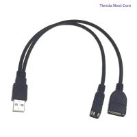Cable De Extensión De Poder USB 2.0 Negro 1 a 2 Hembra a Macho Doble Divisor Adaptador Cable De Datos Eelhoe - details 0