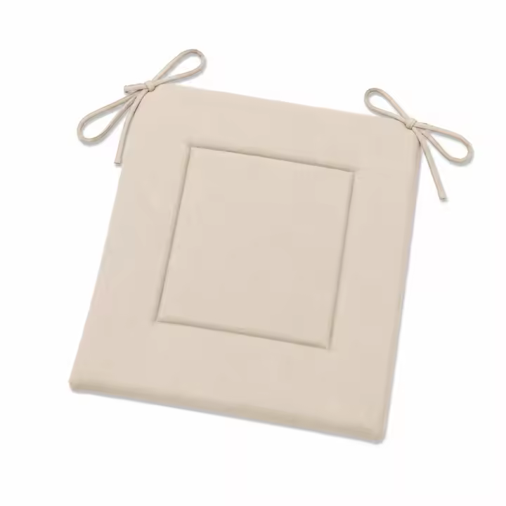 Cojín para Silla 40x40 cm con Lazos, Asiento Acolchado Antideslizante, Suave y Cómodo para Cocina, Comedor y Oficina, Pack de 2, 4 o 6 Unidades, Disponible en 10 Colores - 1