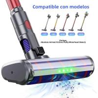 Cabeza De Cepillo Suave Para Aspiradora Dyson V7 V8 V10 V11 V15 Con 4 Luces LED Verdes Para Suelos Duros Y Alfombras Cortas - details 2
