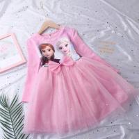 Vestidos De Princesa Para Niñas Con Manga Larga Y Cierre De Cremallera Disfraz De Elsa De Frozen Ropa De Fiesta De Cumpleaños Otoño - details 11