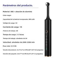 Limpia Dientes Eléctrico Con 4 Modos Herramienta De Blanqueamiento Dental Eliminador De Tartar Y Placa Cuidado Oral Fresco Negro - details 7