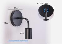 Lámpara De Pared Moderna Nórdica En Hierro Negro E27 Iluminación Interior Para Dormitorio Baño Decoración Industrial Sconce Luz De Pared - details 5