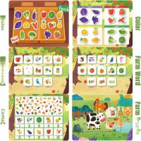 Libro De Aprendizaje Temprano Para Niños Enseñanza Científica Juguete De Puzzle Para Bebés Libro Quiet Book Con Papel Adhesivo Reutilizable Montessori - details 11