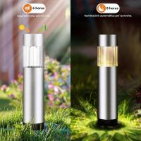 Luces Solares Para Camino Exterior Impermeables De Acero Inoxidable Iluminación De Jardín LED Para Entrada Camino Patio Jardín - details 0