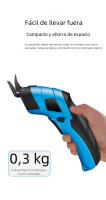 Tijeras Eléctricas Sin Cable Para Costura USB Carga Adecuadas Para Cortar Algodón Tela Cuero Y Otros Material 11000r/min 1300mAH - details 12