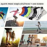 Calcetines Deportivos Para Hombre 10/12 Pares Algodón Poliéster Elastano Anti Olor Absorción De Sudor Malla Transpirable Para Verano Correr Casual - details 0