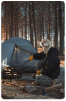 Pinzas De Carbón Para Acampar Al Aire Libre ShineTrip Resistente Al Calor Con Cubierta De Cuero Portátil Para Pícnic Herramienta Multiusos De Acero - details 9