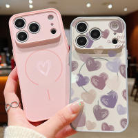 Funda Magnética De Corazón Para iPhone Con Carga Inalámbrica Magsafe Compatible Con Modelos 13 14 15 16 17 pro Max Material TPU PC Suave - details 9