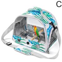 Mochila Portátil Para Perros Con Percha Y Ventana Lateral Plegable Pequeña Caja De Viaje Para Mascotas Suministros De Jaula Para Pájaros - details 15