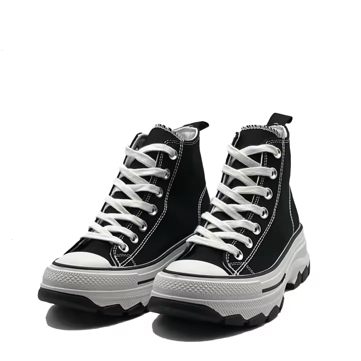 JZ Hermanos Zapatillas de lona con plataforma para mujer - 1