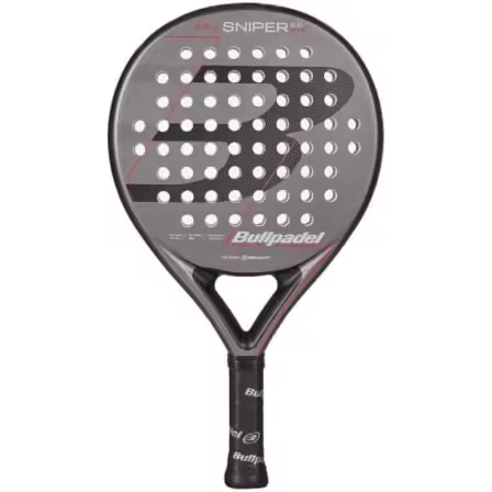 Pala de Pádel Bullpadel Sniper 2.0 Control 2026/ Gris y Roja - 1