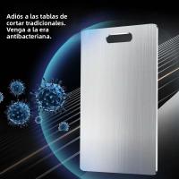Tabla De Cortar De Acero Inoxidable Doble Cara Antideslizante Gruesa Antibacteriana Y Anti-moho Para Cocina - details 1