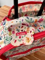 Maleta de Viaje con Ruedas Valeria para Niños - Diseño Floral y Compartimentos Especiales - Marca La Nina - details 2