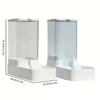 Dispensador Automático De Alimento Y Agua Para Perros 1pc/2pcs Set De Plástico Para Almacenamiento De Alimentos Para Perros - details 5