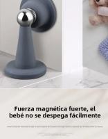 Parada De Puerta De Silicona Sin Perforar Con Fuerte Succión Anticolisión Protector De Piso Para Dormitorio Y Uso Doméstico - details 4