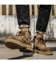 Botas De Moda Para Hombre Cuero Microfibra Marrón Antideslizantes Trabajo Casual Cowboy Botas Plataforma Cómodas Primavera/Tienda - details 13