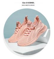 Zapatillas De Deporte Para Mujer Ligera Y Cómoda Con Cordones Transpirables Para Gimnasio Trabajo Y Ropa Casual Zapatillas De Malla Antideslizantes - details 20