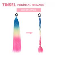Extensiones De Cabello Sintético Braided DIY Ombre Con Tinsel De Cabello Jumbo Colores Vibrantes Para Tejidos De Cabello - details 2