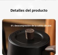 Hervidor Eléctrico 800ml Con Cuello De Ganso Y Control De Temperatura Para Café Manual 1000W Calentamiento Rápido 110V/220V Teapot Inteligente - details 17