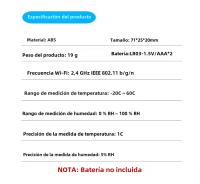 Sensor De Temperatura Y Humedad WiFi Tuya Control Remoto Por App Para Hogar Inteligente Compatible Con SmartLife Yandex SmartLife Alexa - details 2
