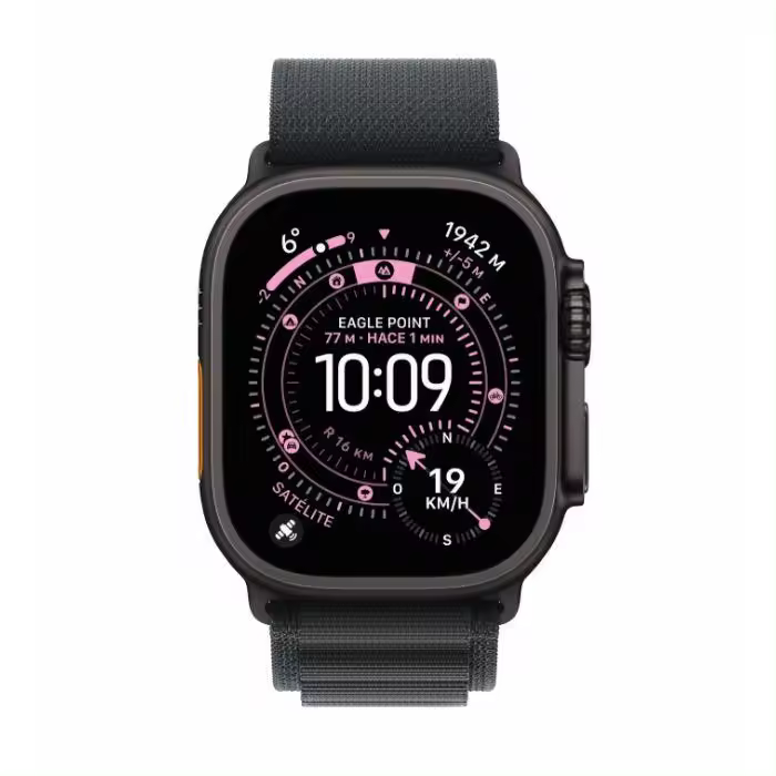 Apple Watch Ultra 3 49mm (Large) Disponible en color Titanio Negro Alpine Loop Negro - 1