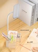 Lámpara De Mesa Recargable 3000XHH Con Soporte Para Lápiz Luz De Lectura USB LED Táctil Dimmable Protección Ocular Para Dormitorio Y Estudio - details 8