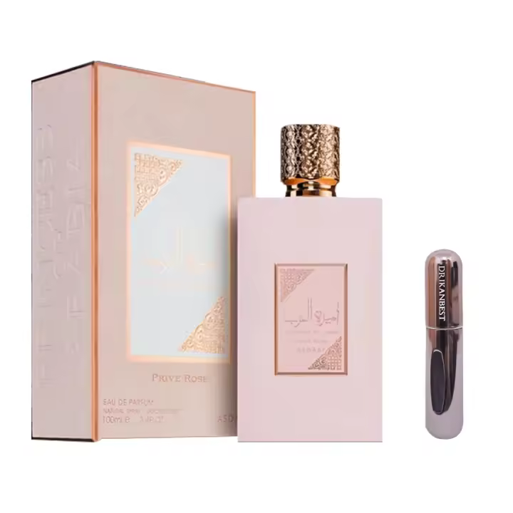 Perfume Ameerat Al Arab Prive Rose Lattafa (ORIGINAL) Princess of Arabia+REGALO Atomizador DRIKANBEST recargable 5ml - 1