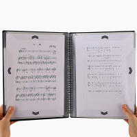 Carpeta Flexible Para Partituras De Piano A4 Con 20 Páginas Clip Para Hojas De Nota Organizador De Papel Musical Para Práctica - details 10