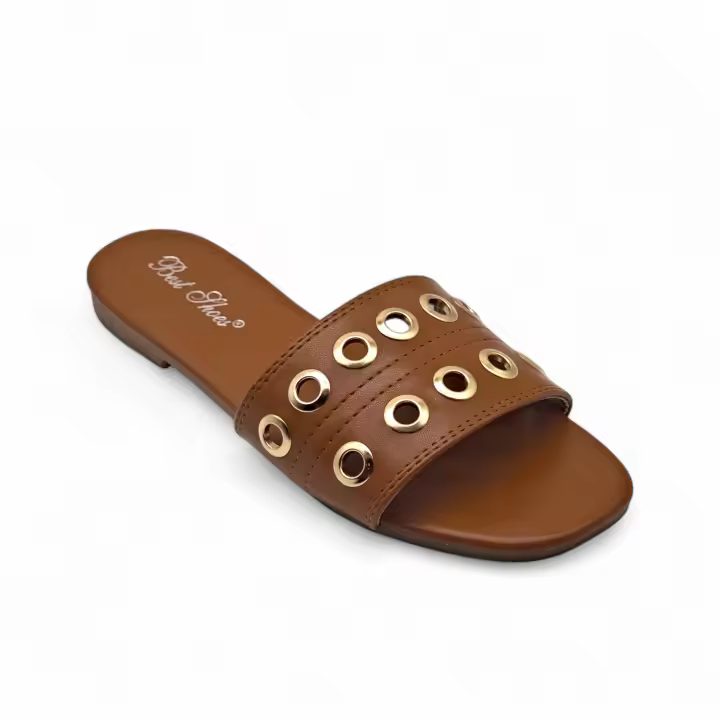 Calzados soraia, Sandalias Planas de Mujer con Punta Cuadrada, Diseño Clásico Tipo Slide, Corte Anatómico en la Empeine, Sandalia Abierta de Verano para Uso Diario, Oficina o Paseo Casual Preppy Elegante Trenzado - 1